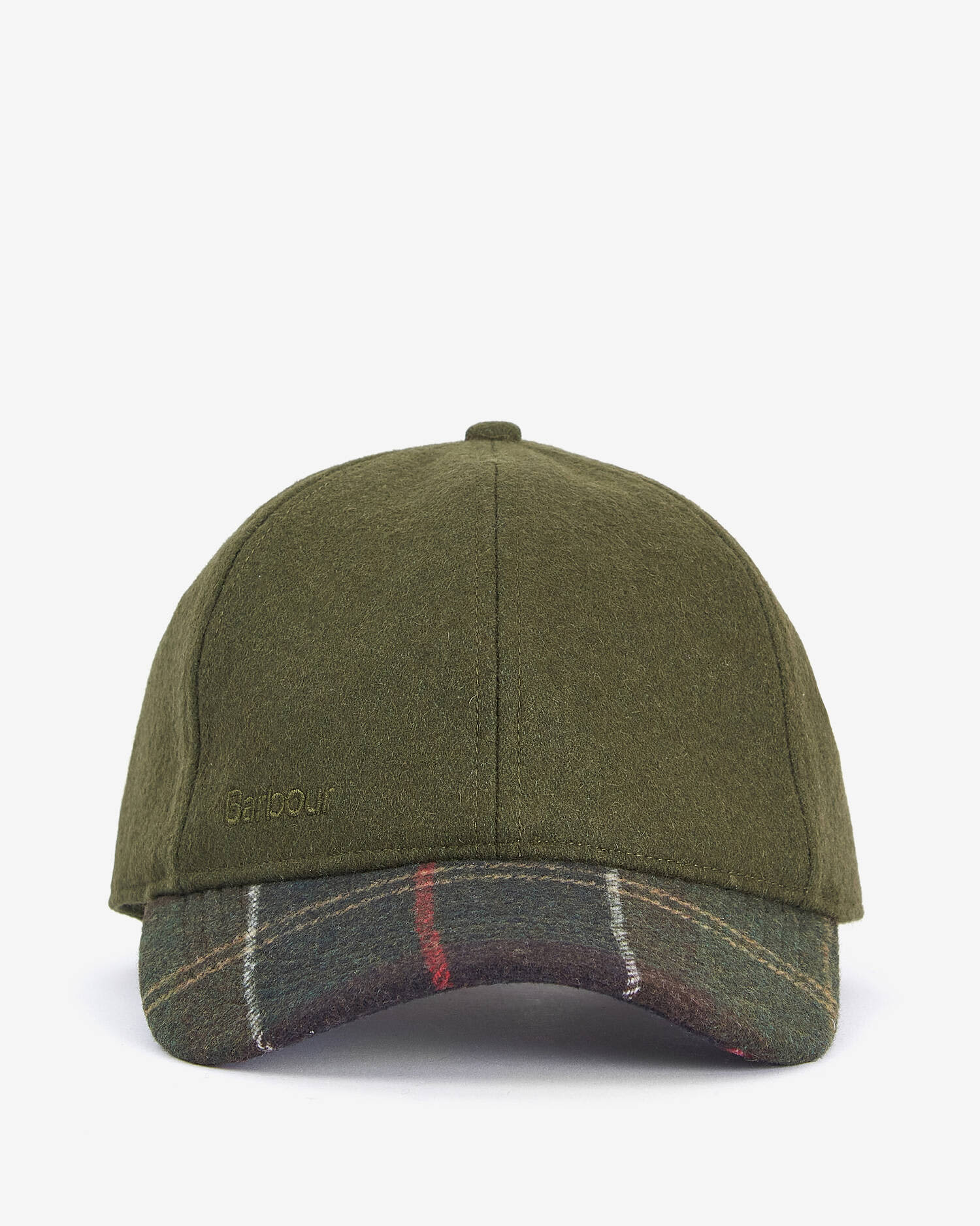 Barbour Roker Cap Olive Tartan - Image 2