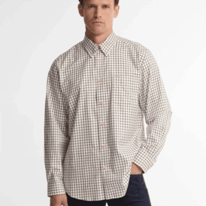 Barbour Sporting Tattersall Shirt Dark Bordeaux