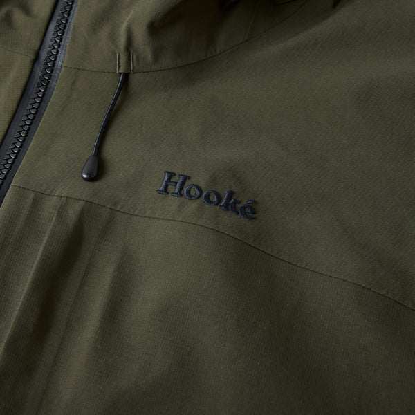 Hook'e Frontier Hardshell Men's Jacket in Dark Olive - Image 2