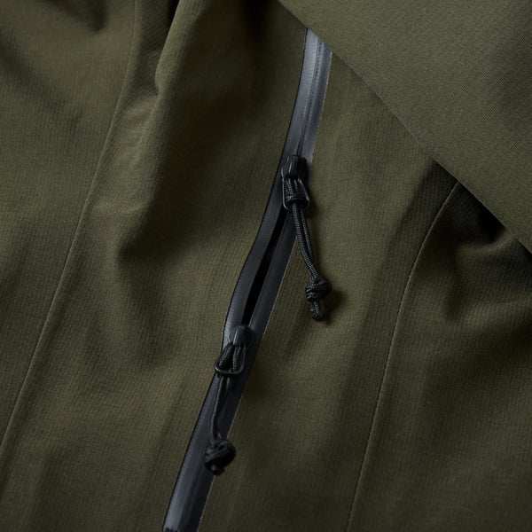 Hook'e Frontier Hardshell Men's Jacket in Dark Olive - Image 5
