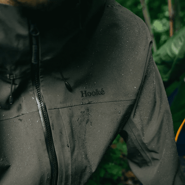 Hook'e Frontier Hardshell Men's Jacket in Dark Olive - Image 6