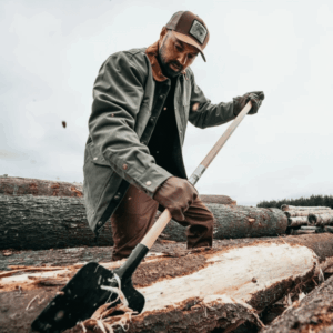 Hook'e Laurentides Canadian Work Jacket in Burnt Olive