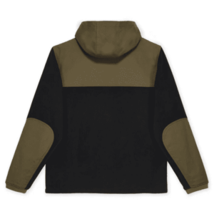 Alternative view of Hook'e Men's Tech Fleece Hoodie in Black and Dark Olive