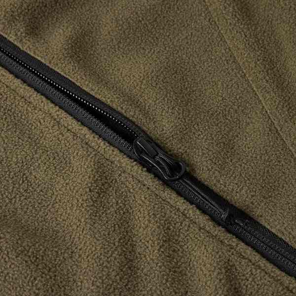 Hook'e Men's Tech Fleece Hoodie in Dark Olive and Brown - Image 6