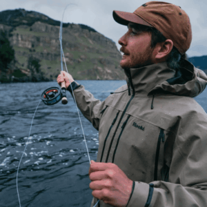 Hook'e Hardshell Men's Wading Jacket in Elm