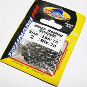 Tsunami Black Rolling Swivels
