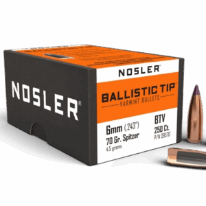 Nosler Bullets 6mm/243 Cal 70g Ballistic Tip Box 250