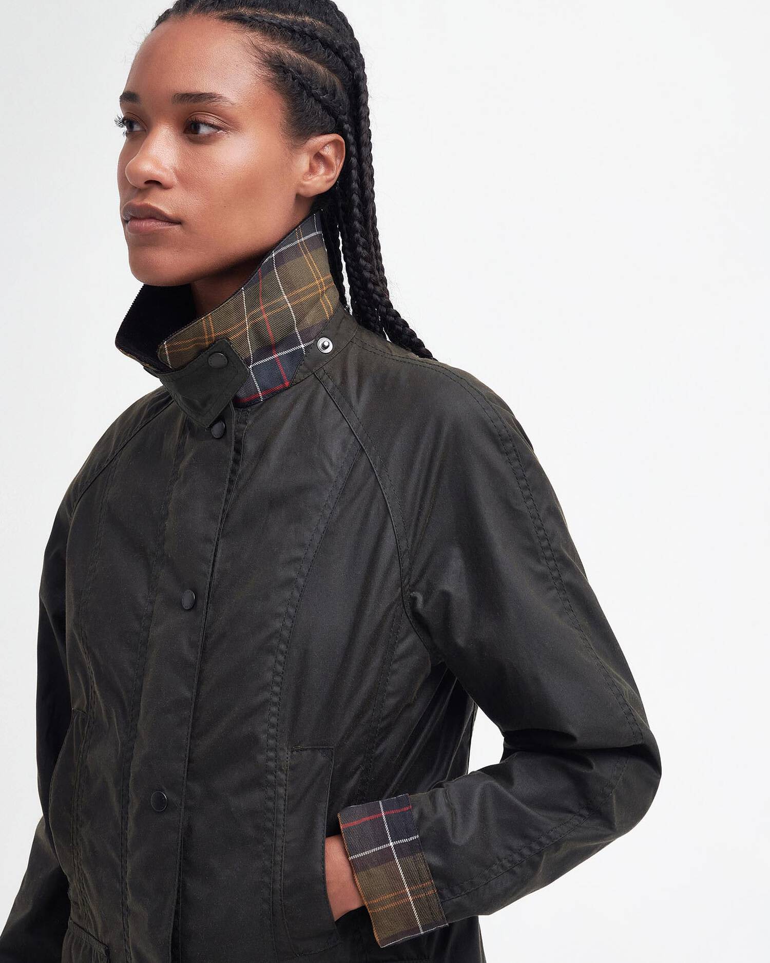 Barbour Classic Beadnell Jacket Olive - Image 4