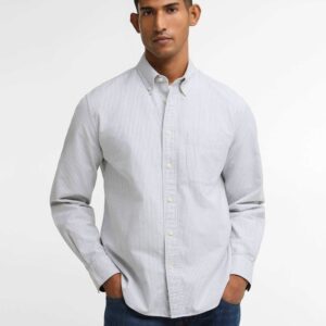 Barbour Striped Authentic Fit Shirt Forest