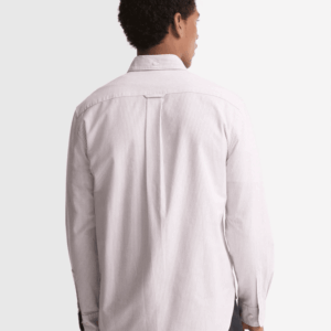 Alternative view of Barbour Striped Authentic Fit Shirt Dark Red