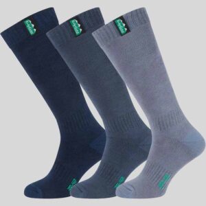 Ridgeline Cotton Sock Full Length 3 Pack Navy Multi