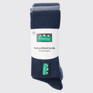 Alternative view of Ridgeline Cotton Sock Full Length 3 Pack Navy Multi