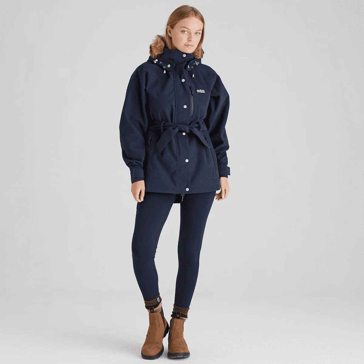 Ridgeline Womens Monsoon Nordic Jacket Navy - Image 2