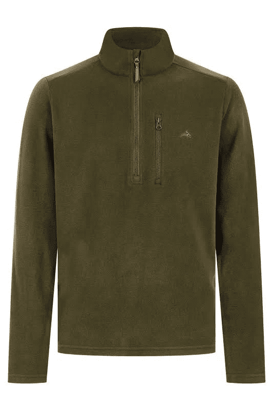 Harehill Varden Sporting 1/4 Zip Fleece in Cedar